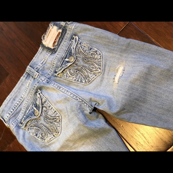 MEK Jeans Size 28 Light House Boyfriend Boot Cut - Picture 5 of 8